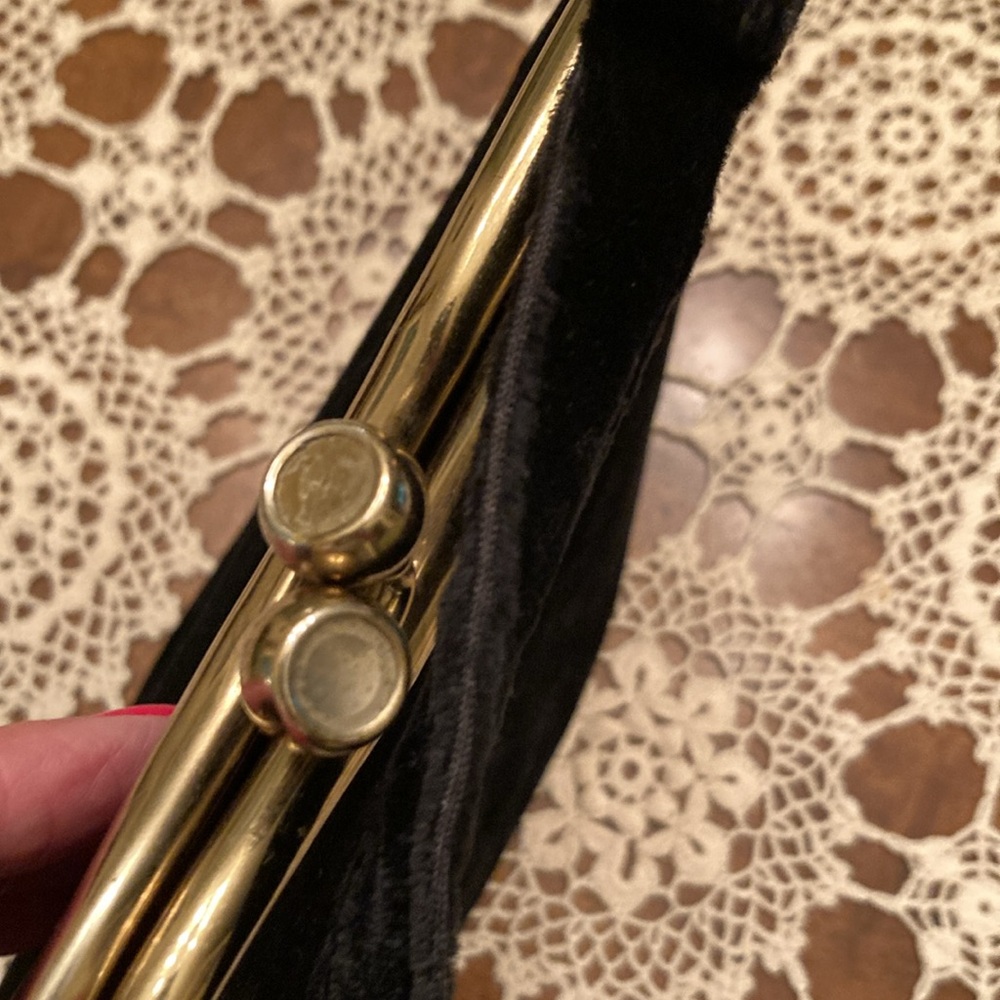 1930s Black Velvet Purse - Picture 11 of 11